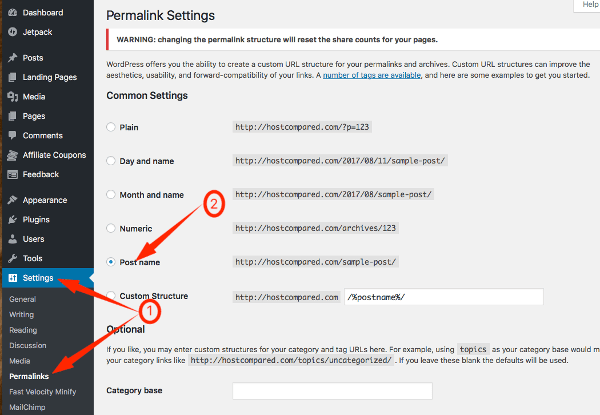 Remove Permalinks on WordPress